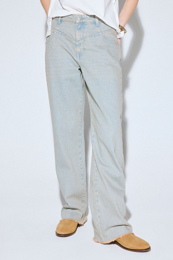 Slowlove Jeans tingido Azul