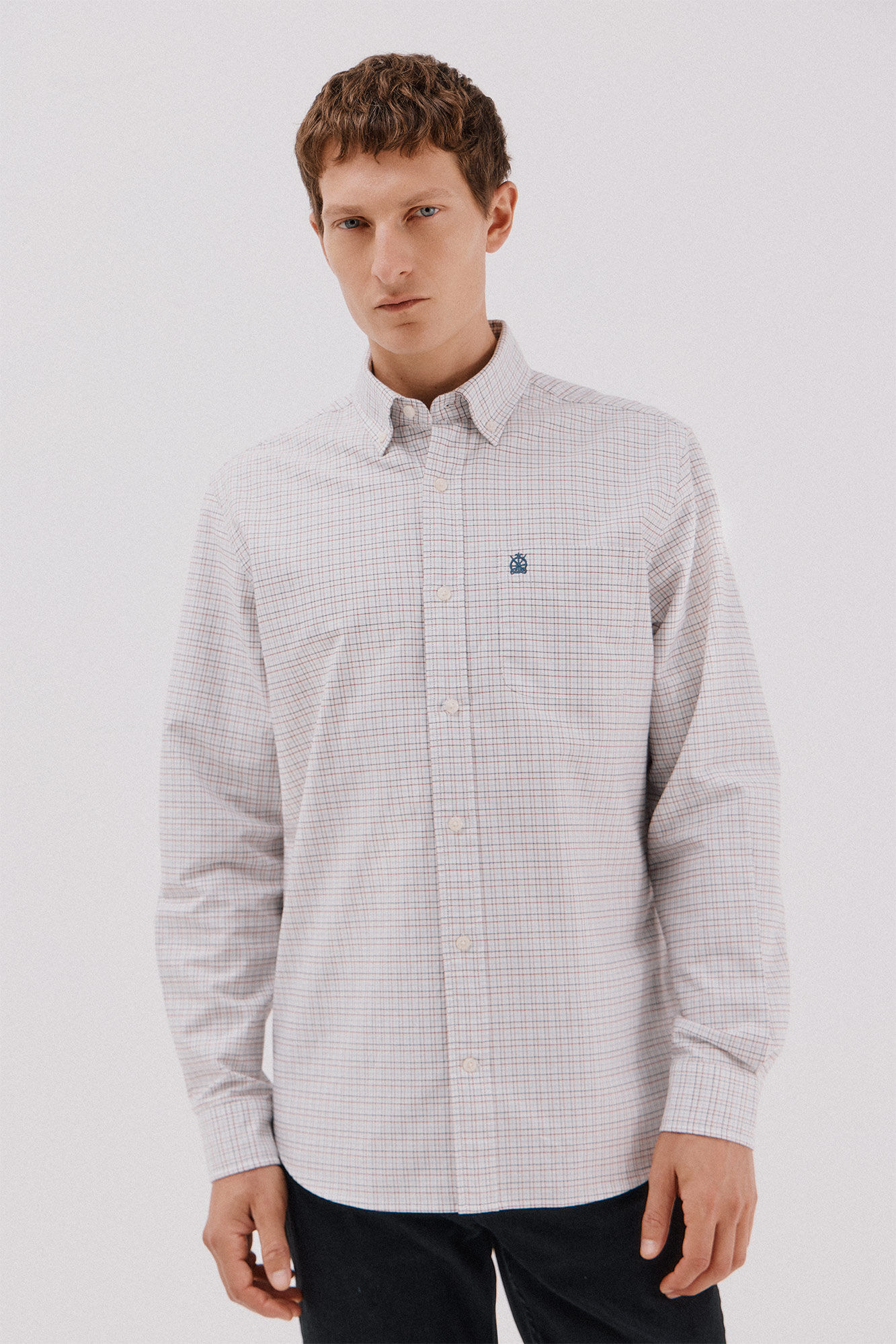 Cortefiel Camisa oxford cuadros