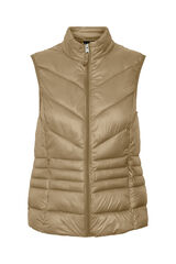 Vero Moda Chaleco acolchado Marr&oacute;n oscuro