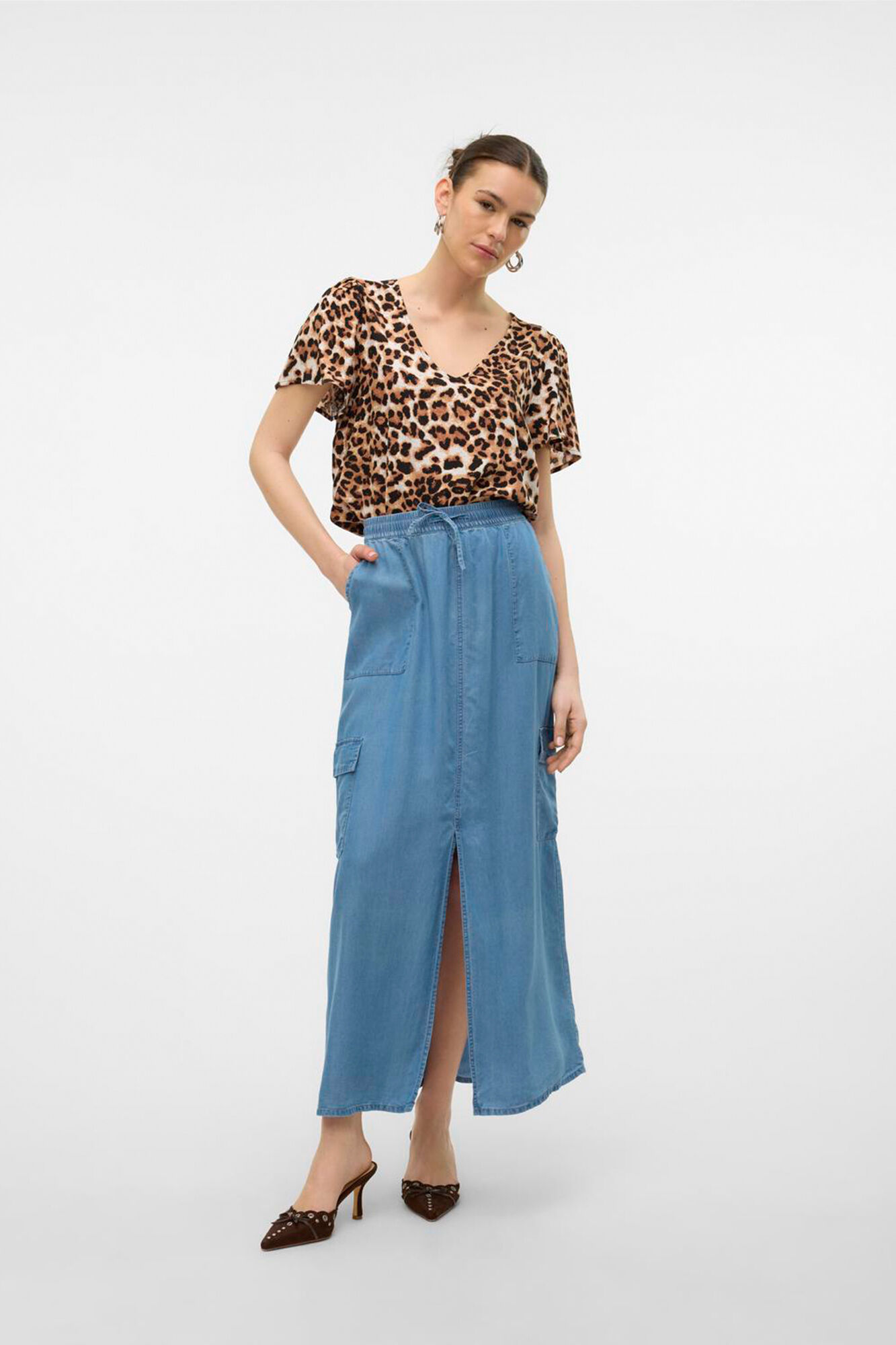 Vero Moda Falda larga cargo