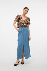 Vero Moda Saia comprida cargo  Azul