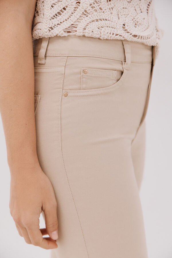 Cortefiel Jeans Sensacional Slim Color Castanho