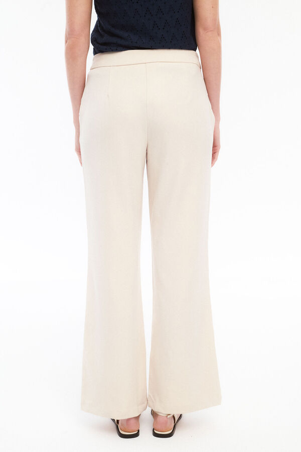 Vila Calças compridas com botões laterais Cinzento