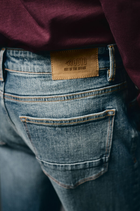 OOTO Pantal&oacute;n vaquero straight fit Azul