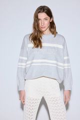 Slowlove Sudadera logo SLOWLOVE Gris oscuro