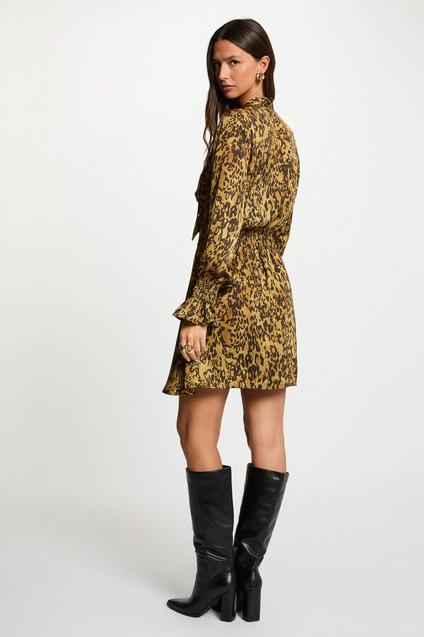 Morgan Vestido curto de cetim Multicolorido