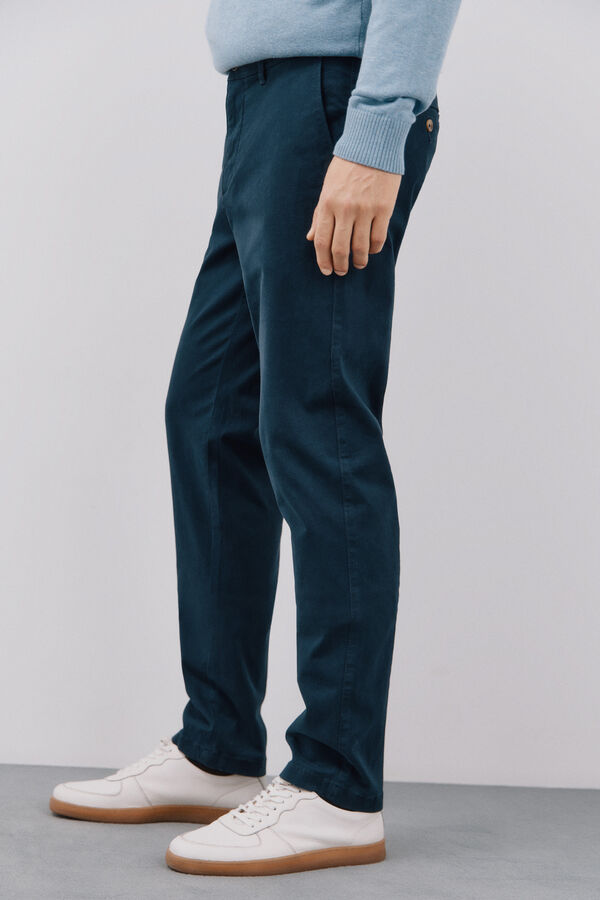 Cortefiel Cal&ccedil;as chino de ajuste regular Azul