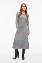 Vila Vestido midi de viscose Cinzento