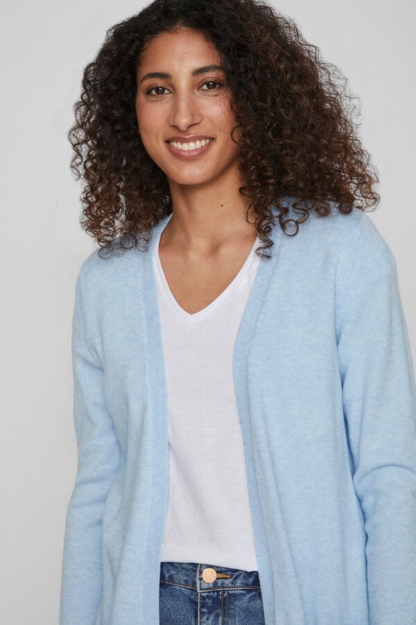 Vila C&aacute;rdigan de punto con viscosa Azul