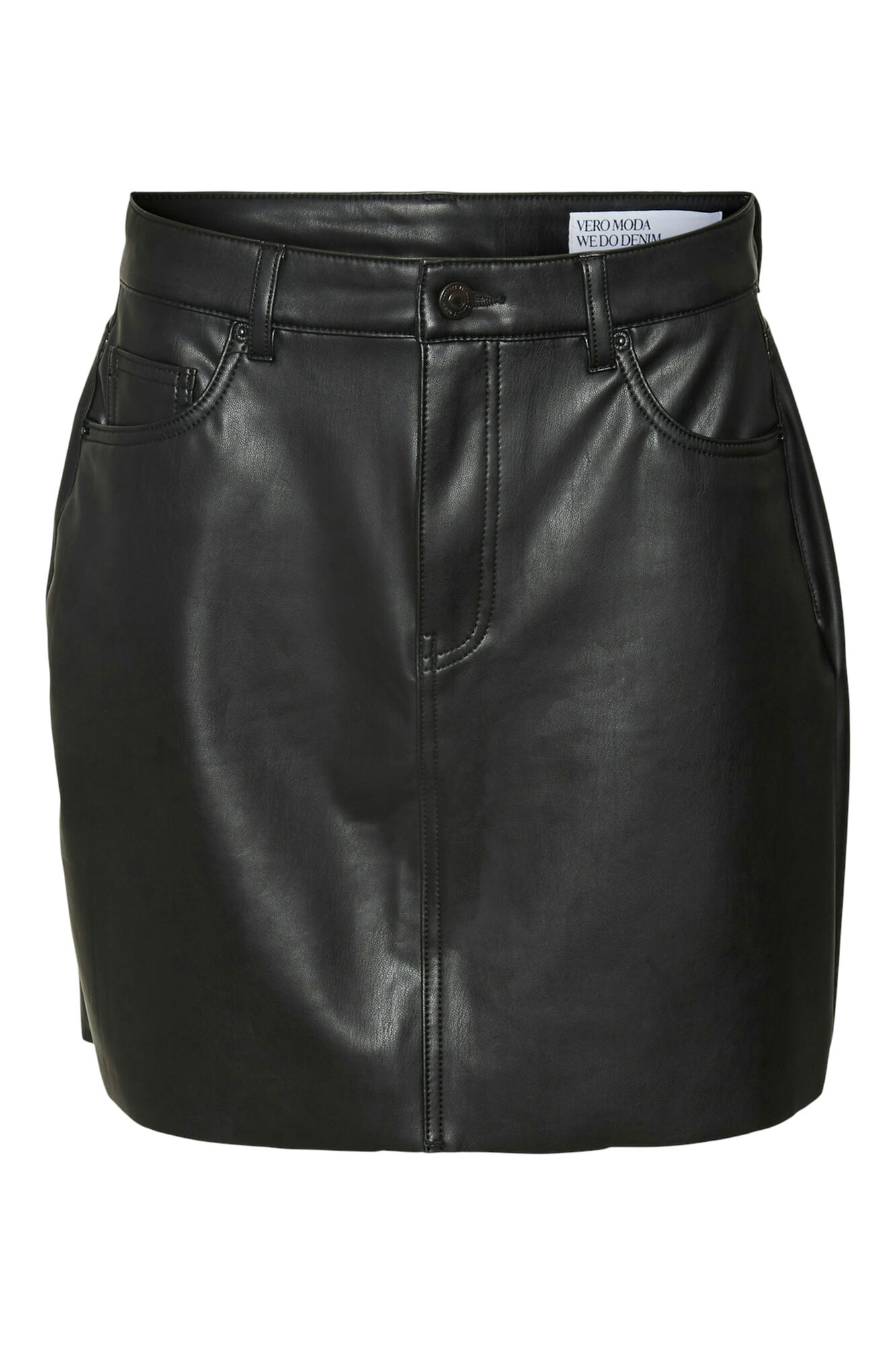 Vero Moda Falda mini de polipiel