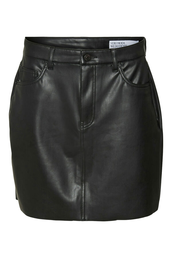 Vero Moda Saia mini de polipele Preto