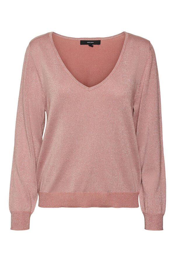 Vero Moda Su&eacute;ter lurex manga comprida Subiu