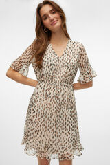 Vero Moda Vestido corto efecto gasa Gris
