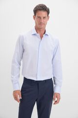 Cortefiel Camisa xadrez de ferro f&aacute;cil Azul