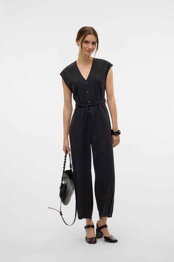 Vero Moda Macac&atilde;o comprido de manga curta Preto