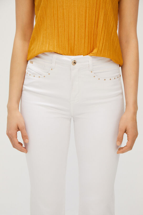 Cortefiel Calças jeans redutoras Branco