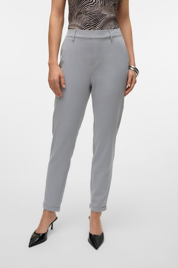 Vero Moda Cal&ccedil;as compridas de vestir Cinzento