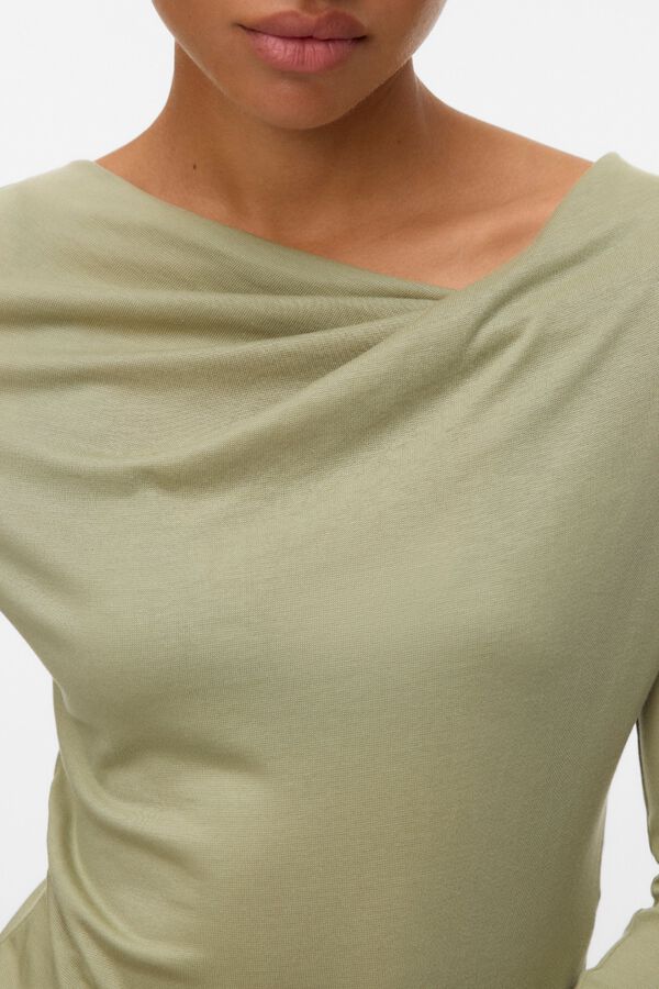 Vero Moda Top de manga larga Beige