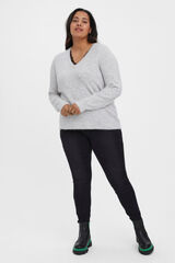 Vero Moda Curve Camisola b&aacute;sica de malha Curve Cinzento