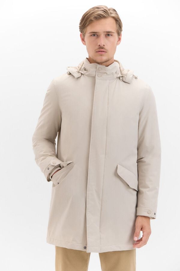 Cortefiel Capa de chuva leve Tostado