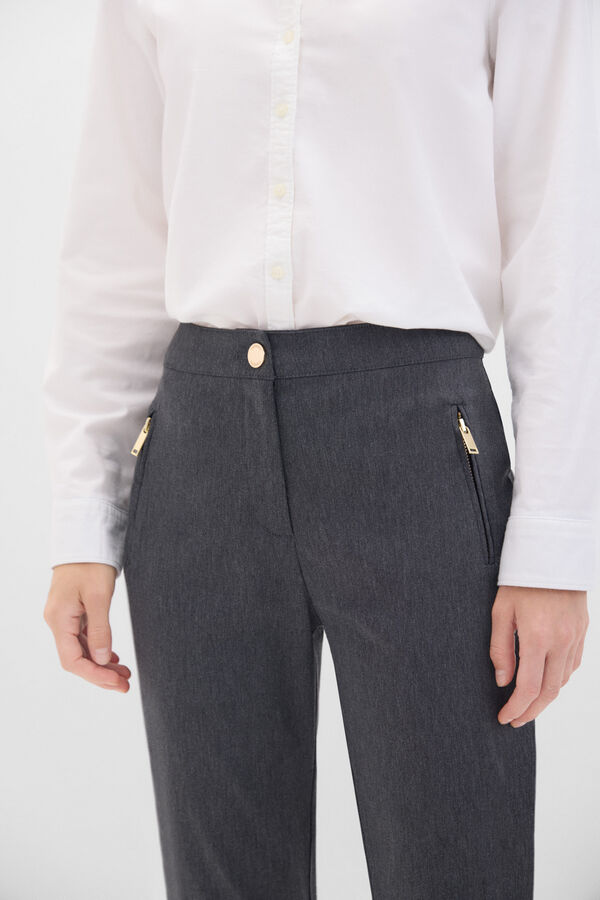 Cortefiel Cal&ccedil;as skinny Cinzento