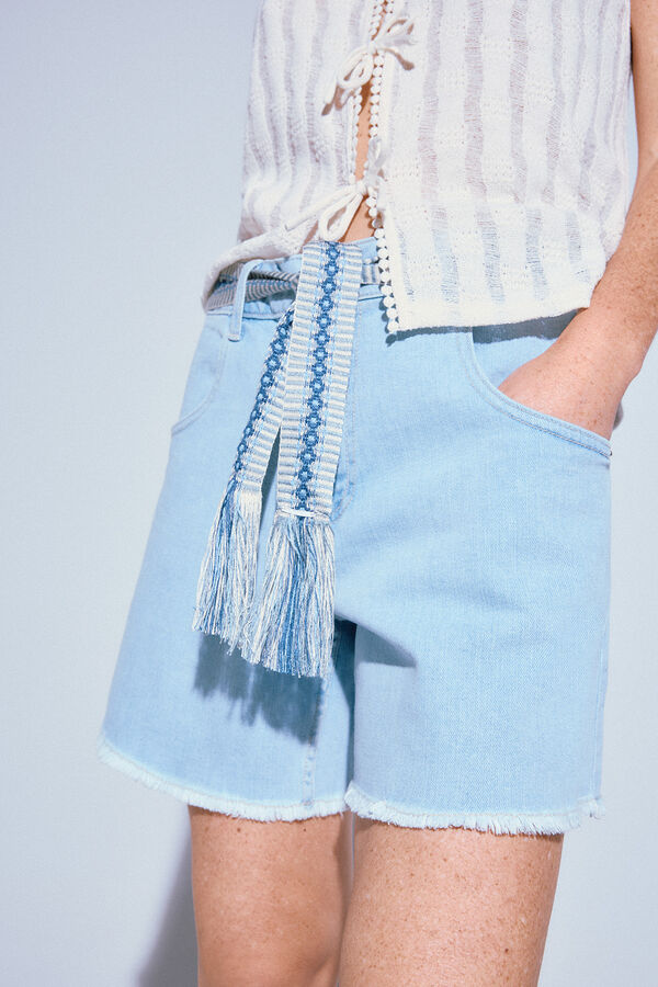 Slowlove Shorts de laço Azul