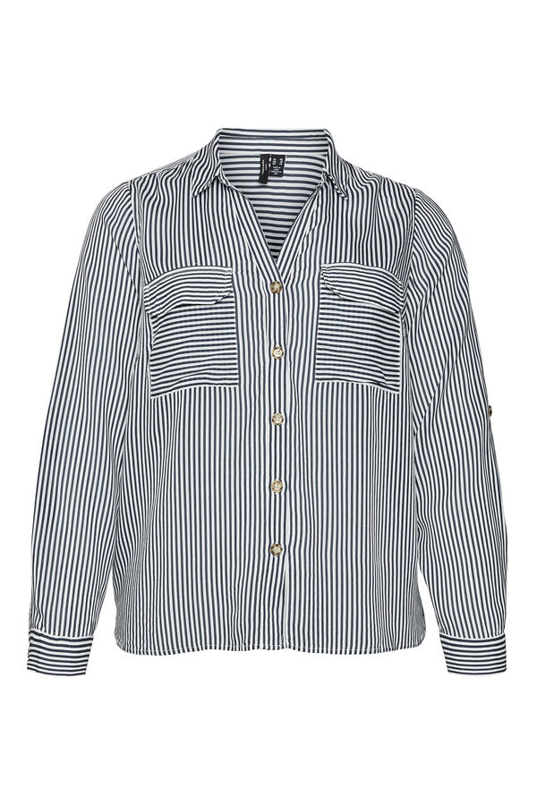 Vero Moda Curve Camisa talla grande Estampado azul