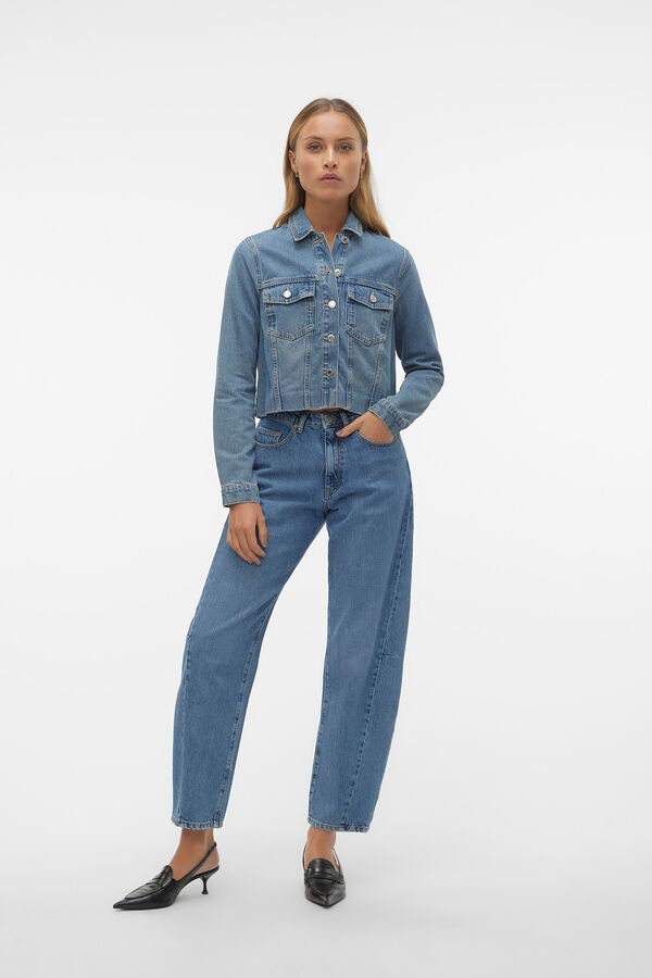 Vero Moda Blus&atilde;o ganga de manga comprida Azul