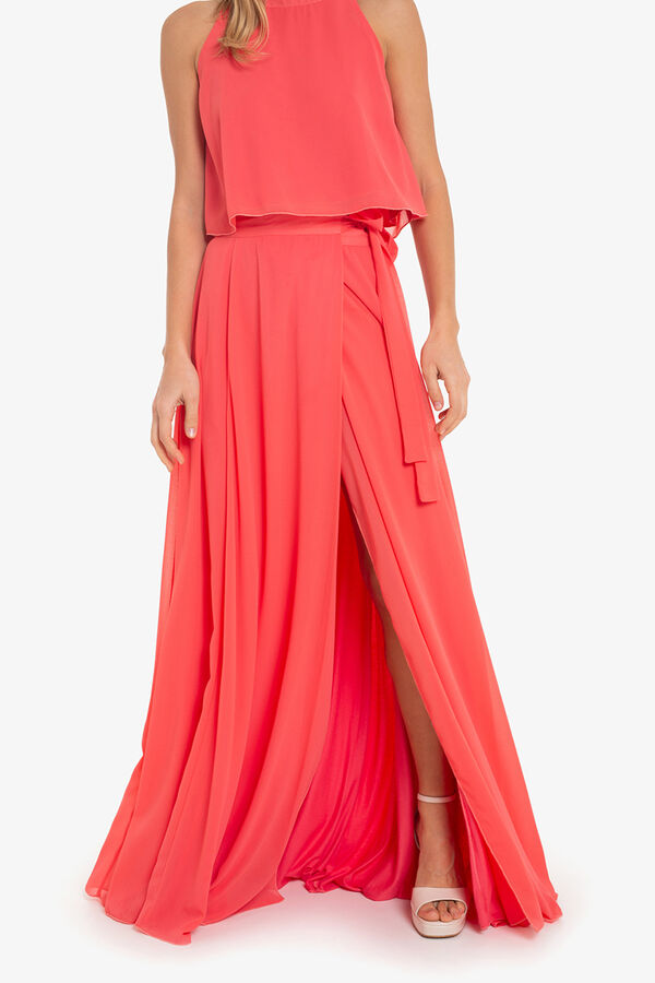Cuplé Maxi falda pareo gasa Coral