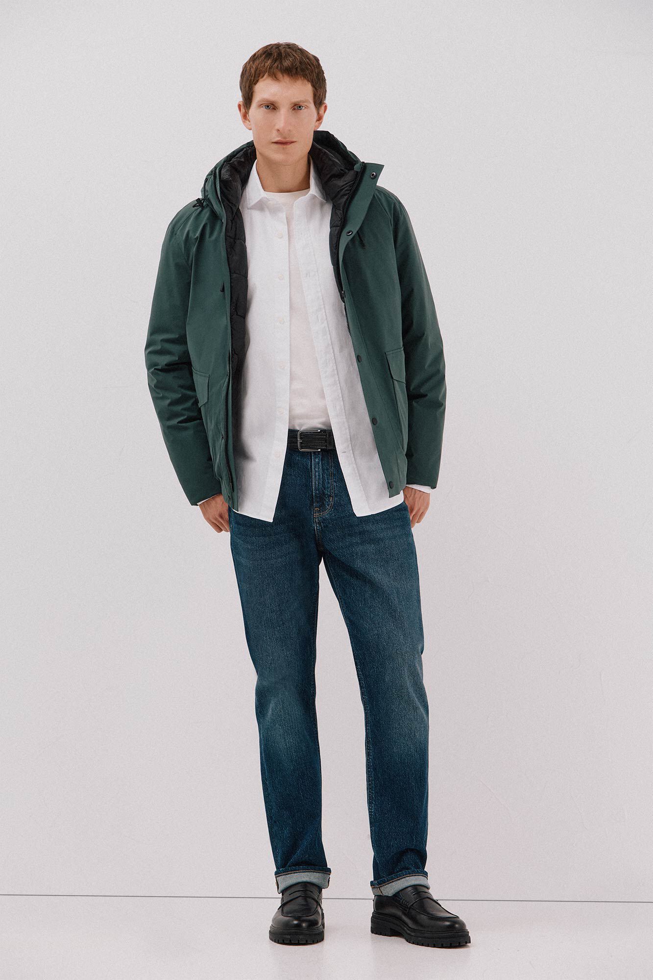 Cortefiel Parka con capucha