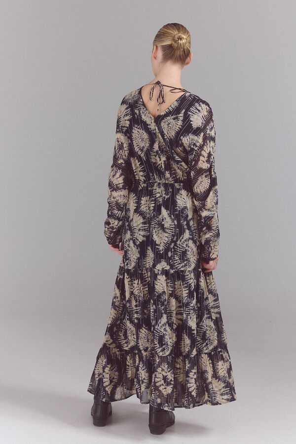 Slowlove Vestido tie dye lurex Multicolor