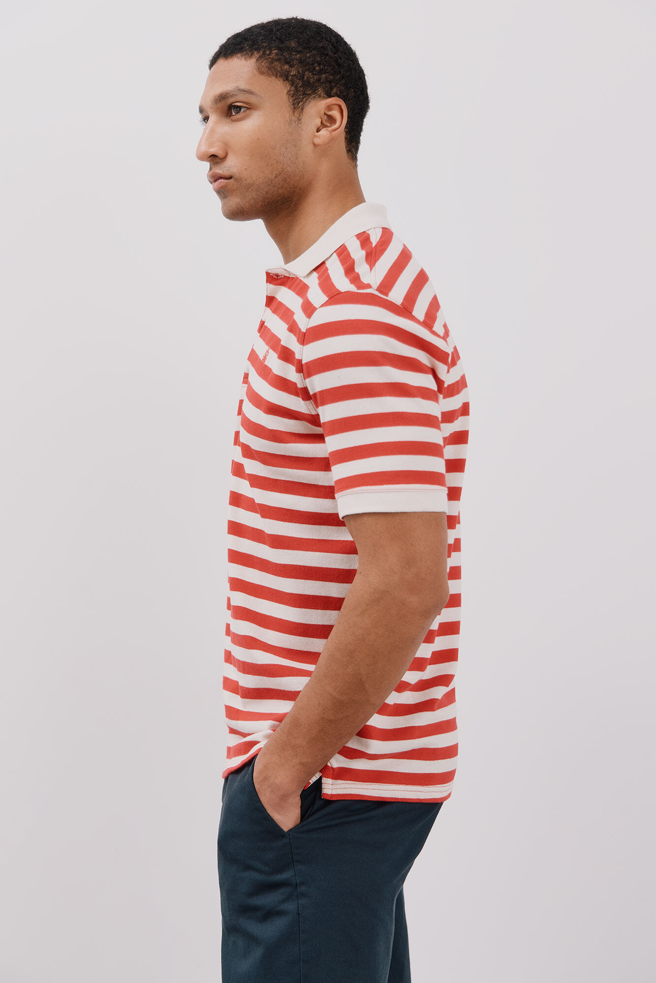 Cortefiel Polo piqu&eacute; de rayas