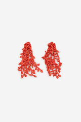 Cortefiel Brincos de coral Vermelho