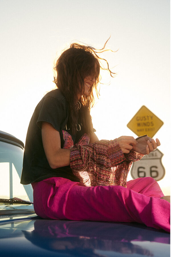 Slowlove Camiseta posicional mariposa Gris