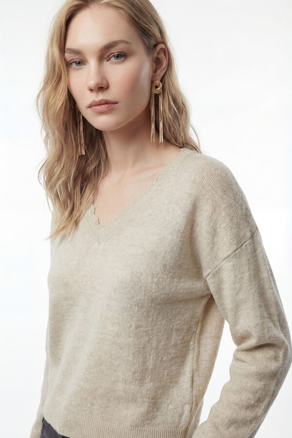 Vero Moda Jersey de punto reversible Beige