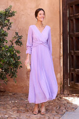 Pol&iacute;n Et Moi Vestido escote Clary Lila