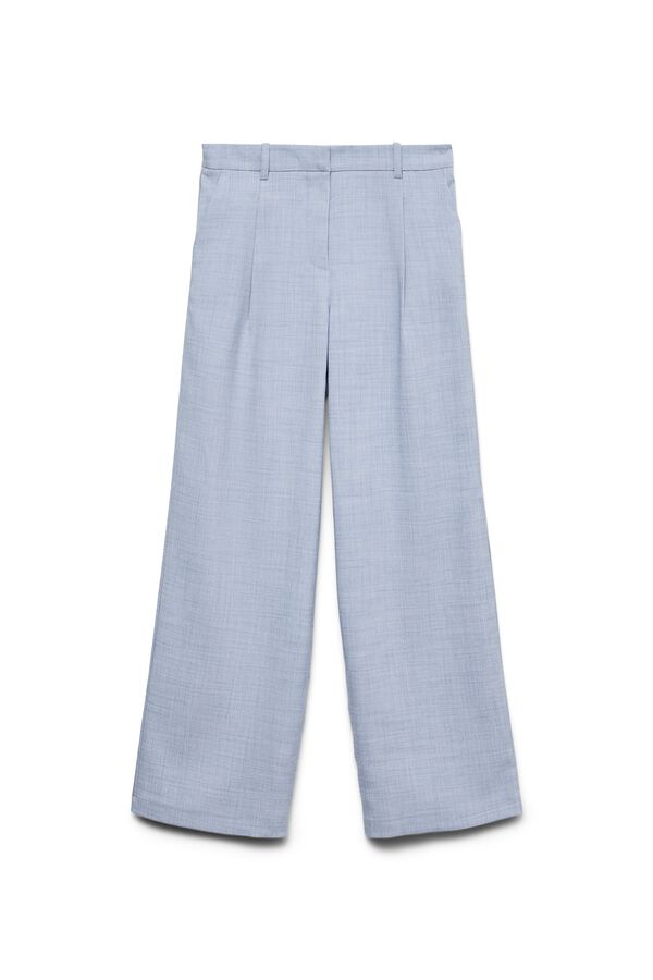 Vero Moda Cal&ccedil;a wide leg de vestir Azul