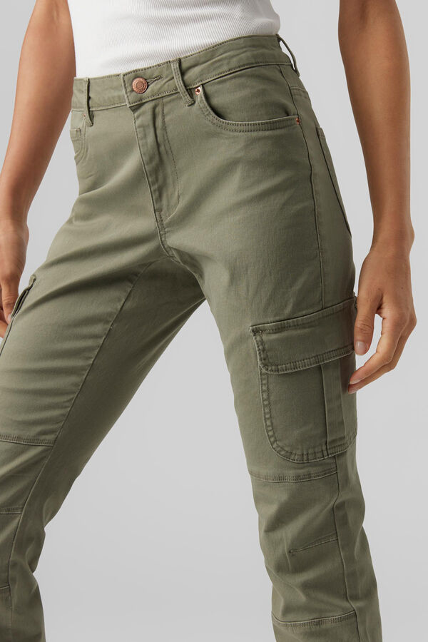 Vero Moda Cal&ccedil;as cargo tornozelo  Verde