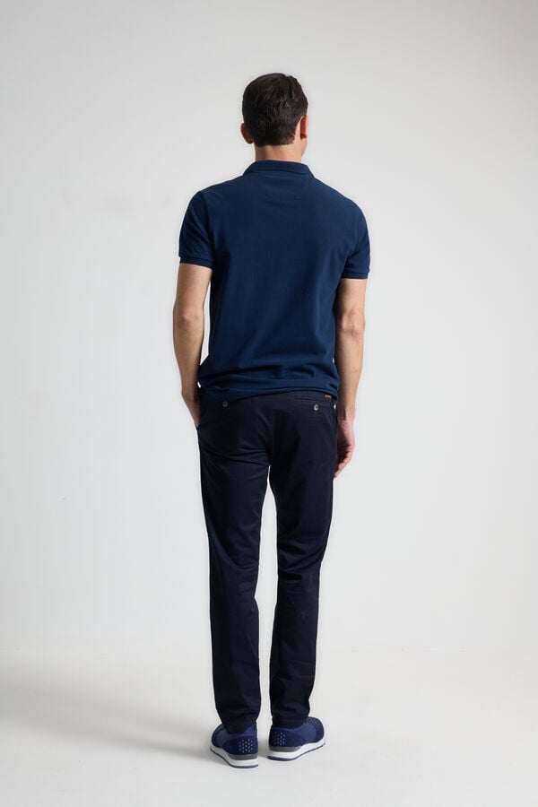 PuroEGO Chinos algod&atilde;o Azul