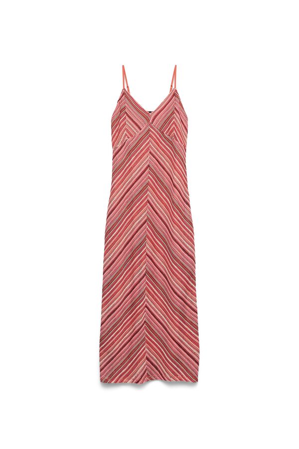 Vero Moda Vestido midi de al&ccedil;as Vermelho