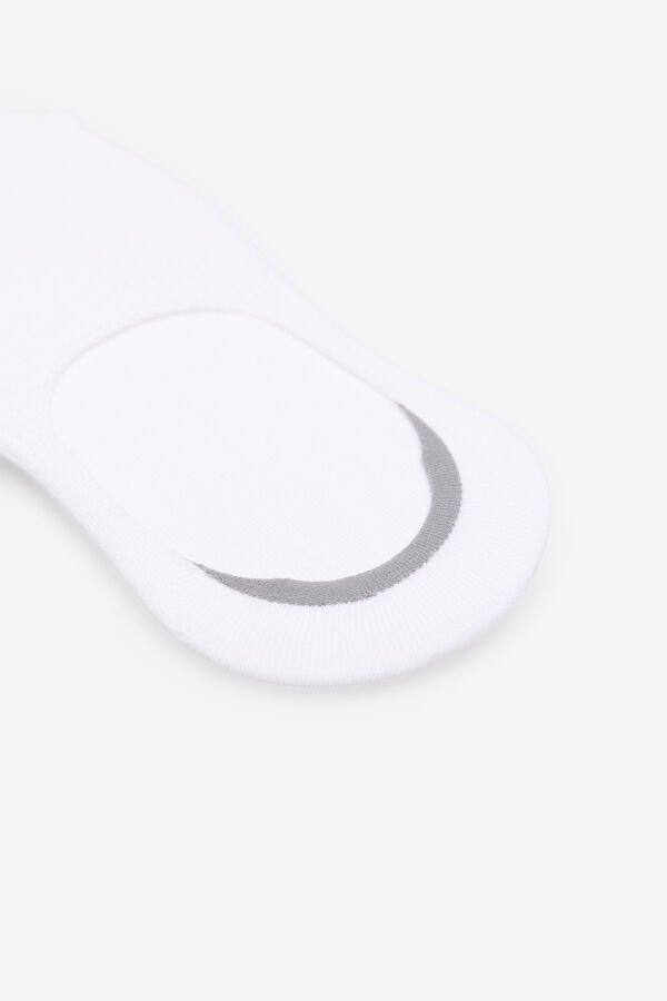Cortefiel Meia COOLMAX&reg; invis&iacute;vel Branco