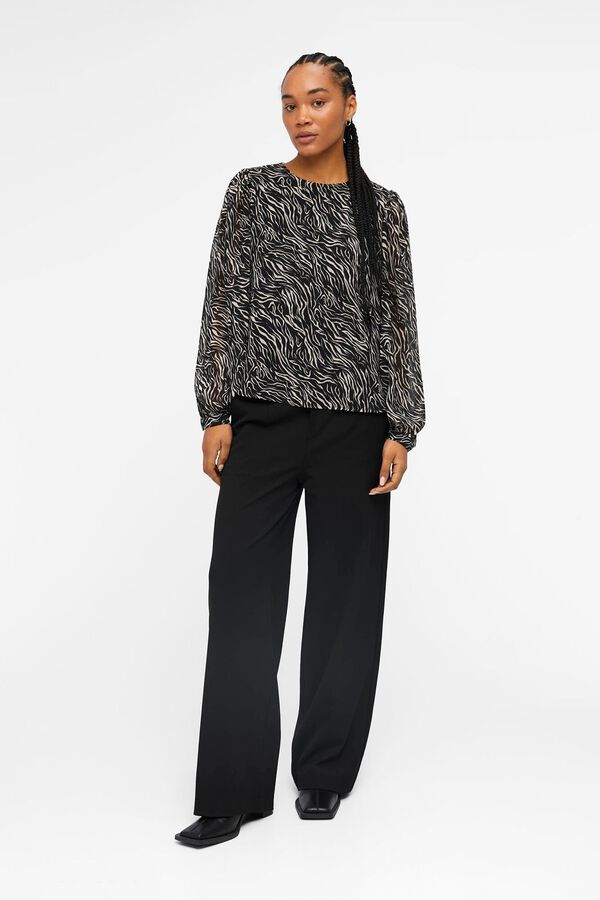 Object Blusa tecido sustentável Cinzento