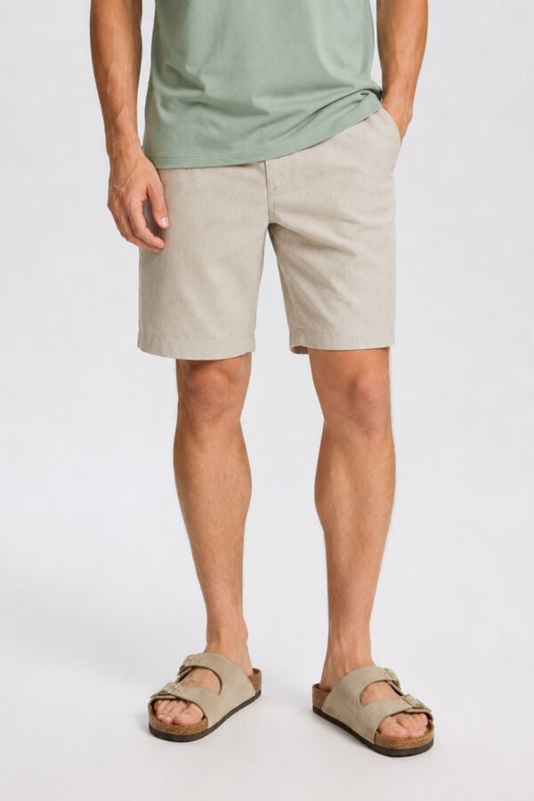 Selected Bermuda Relaxed Fit Beige