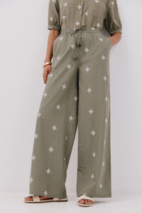 Cortefiel Cal&ccedil;as fluidas bordadas