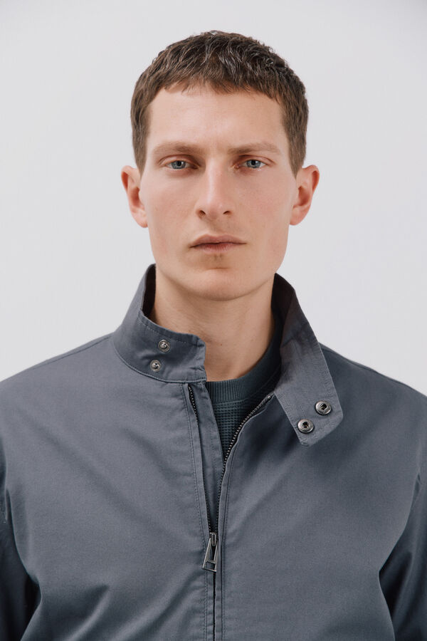 Cortefiel Blus&atilde;o algod&atilde;o Cinzento