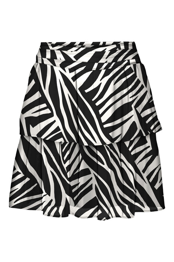 Vero Moda Saia curta com folhos Preto