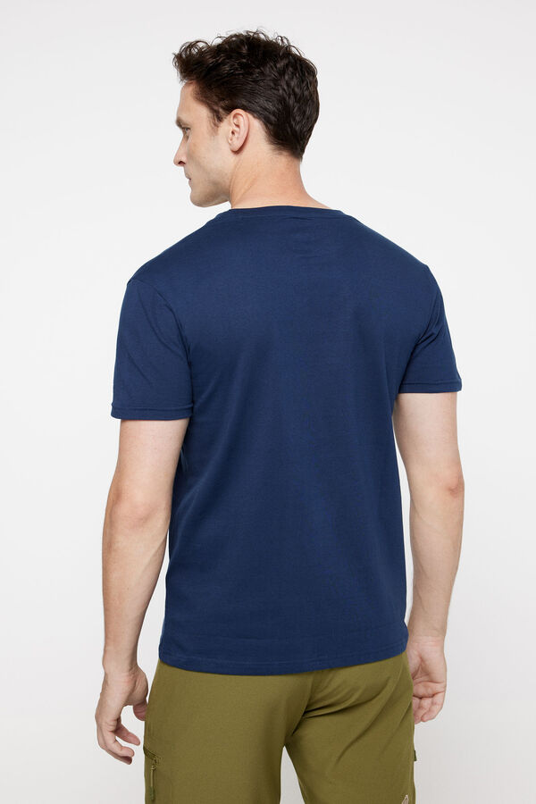 Cortefiel Camiseta clásica manga corta Azul marino