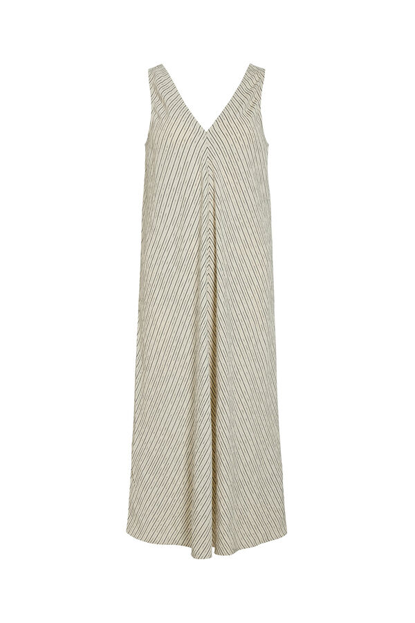 Vila Vestido largo de viscosa Gris