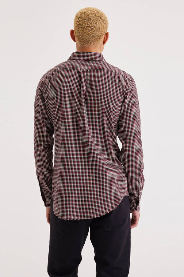 Dockers Camisa para homem Icon Slim Fit com bot&otilde;es Granada