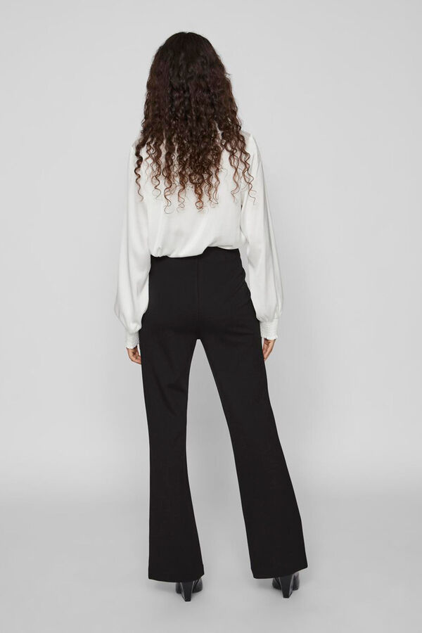 Vila Pantal&oacute;n campana cintura alta el&aacute;stica Negro